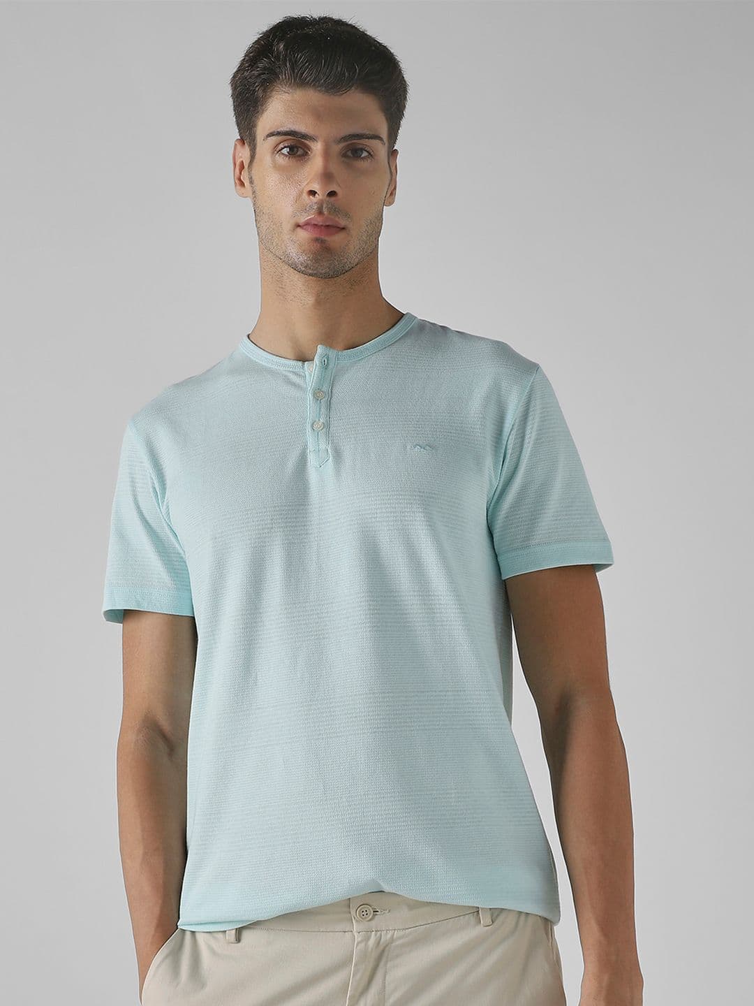 Mufti Henley Neck Slim Fit T-shirt - view 1