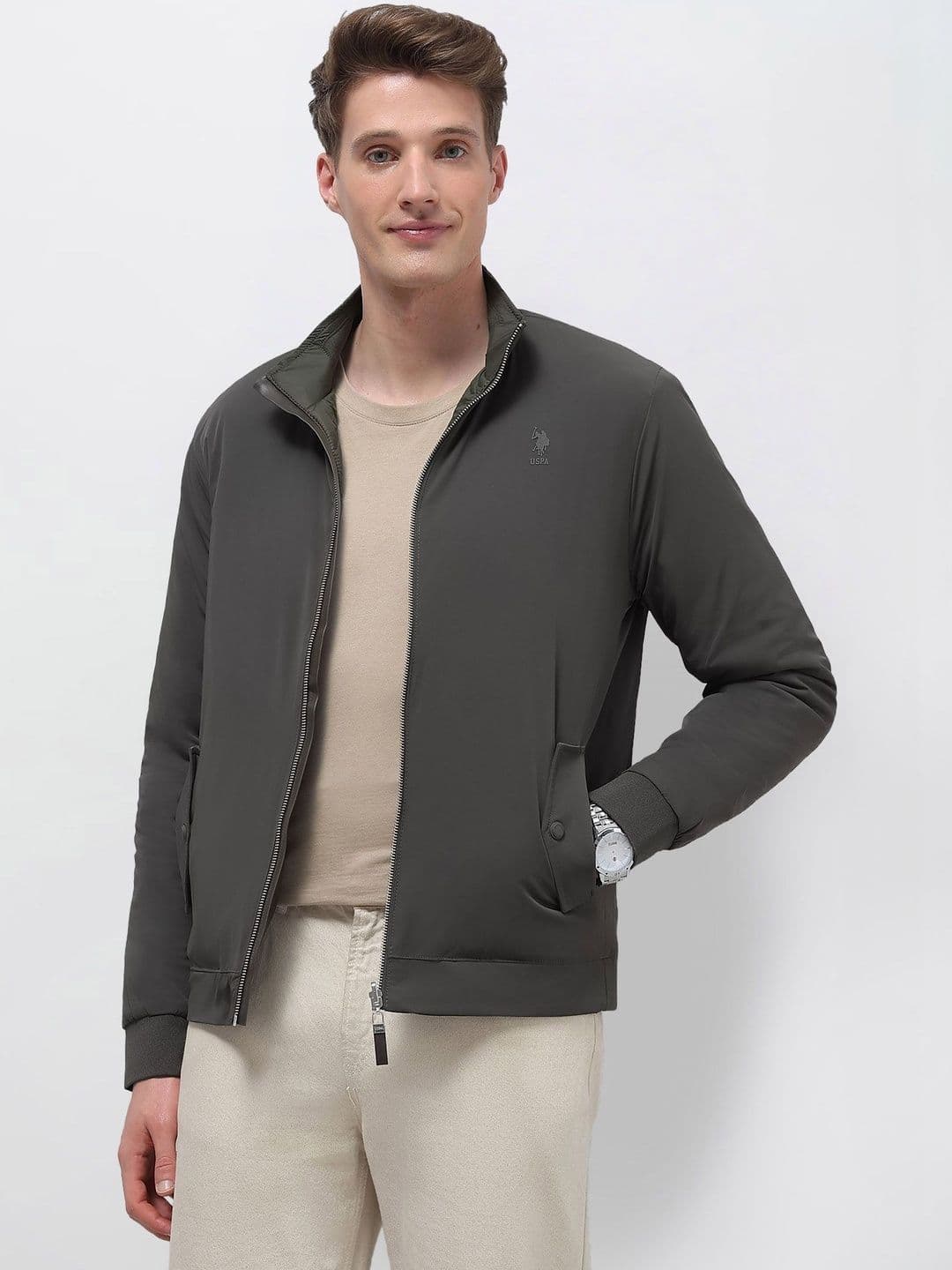 U.S. Polo Assn. Men Lightweight Bomber Jacket - view 1
