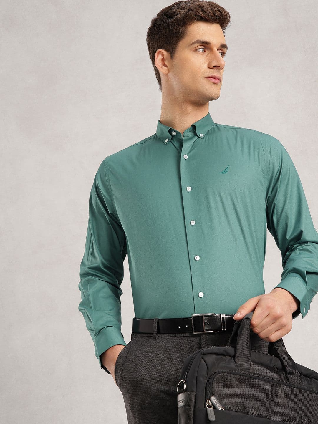 Nautica Button-Down Collar Slim Fit Formal Shirt - view 1