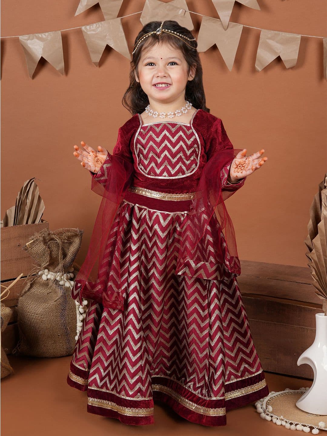 Titrit Girls Ready to Wear Lehenga & Blouse With Dupatta - view 1
