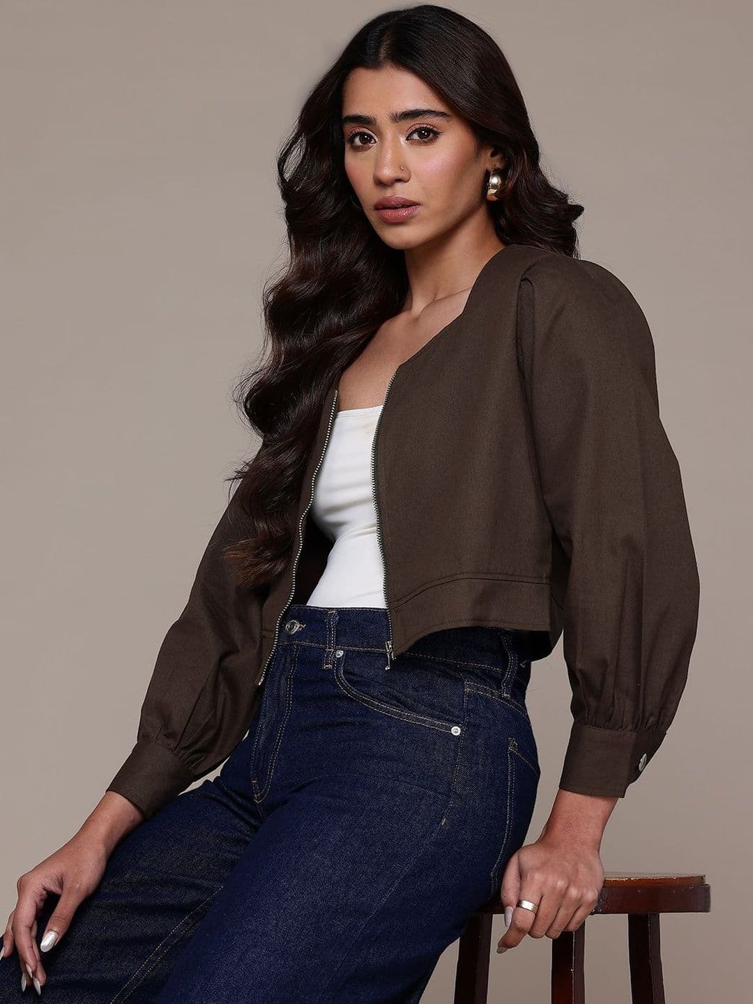 CORSICA Women Crop Denim Jacket - view 1