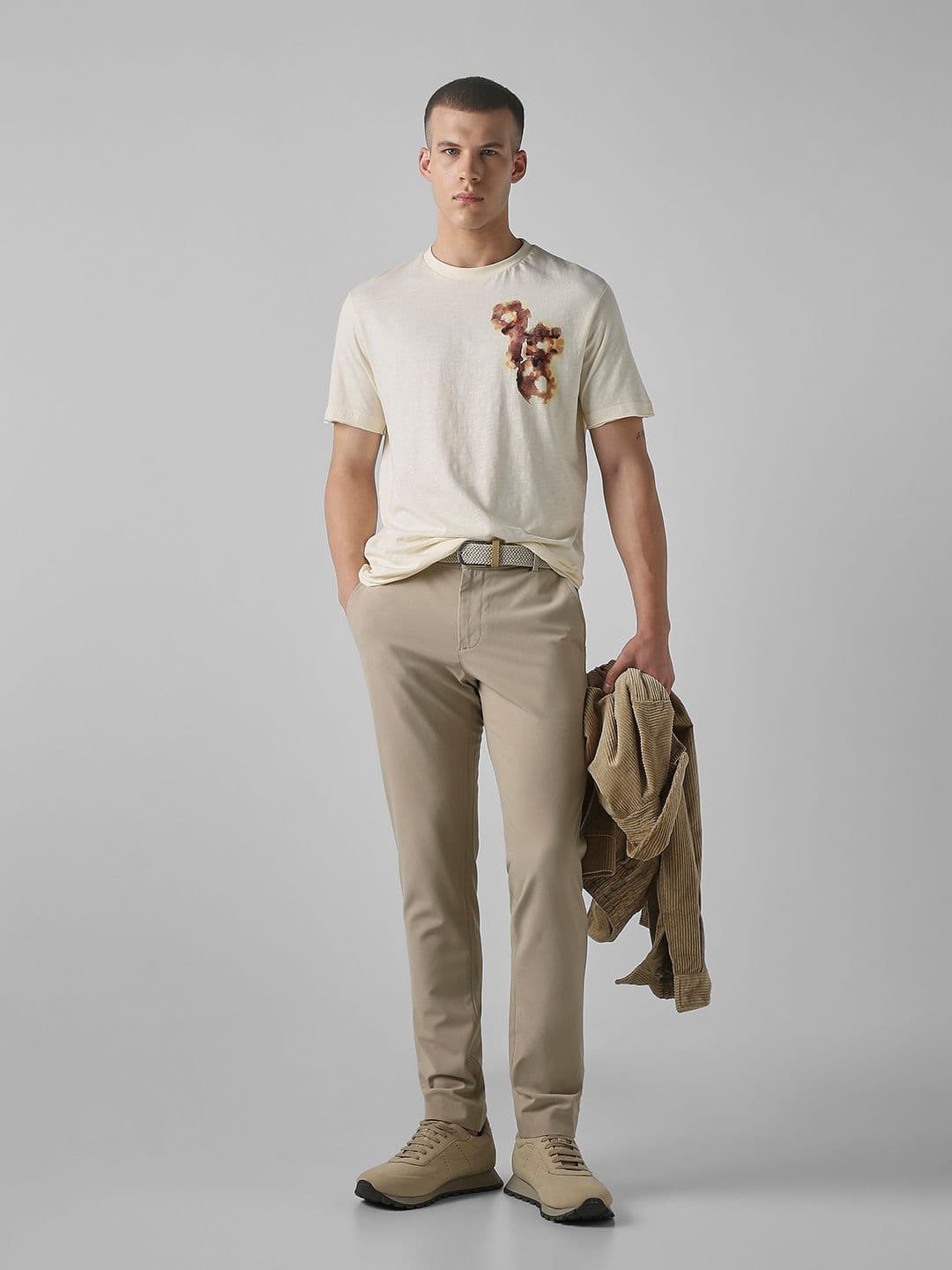 Mufti Graphic Printed Crew Neck Cotton Casual T-shirt - view 1
