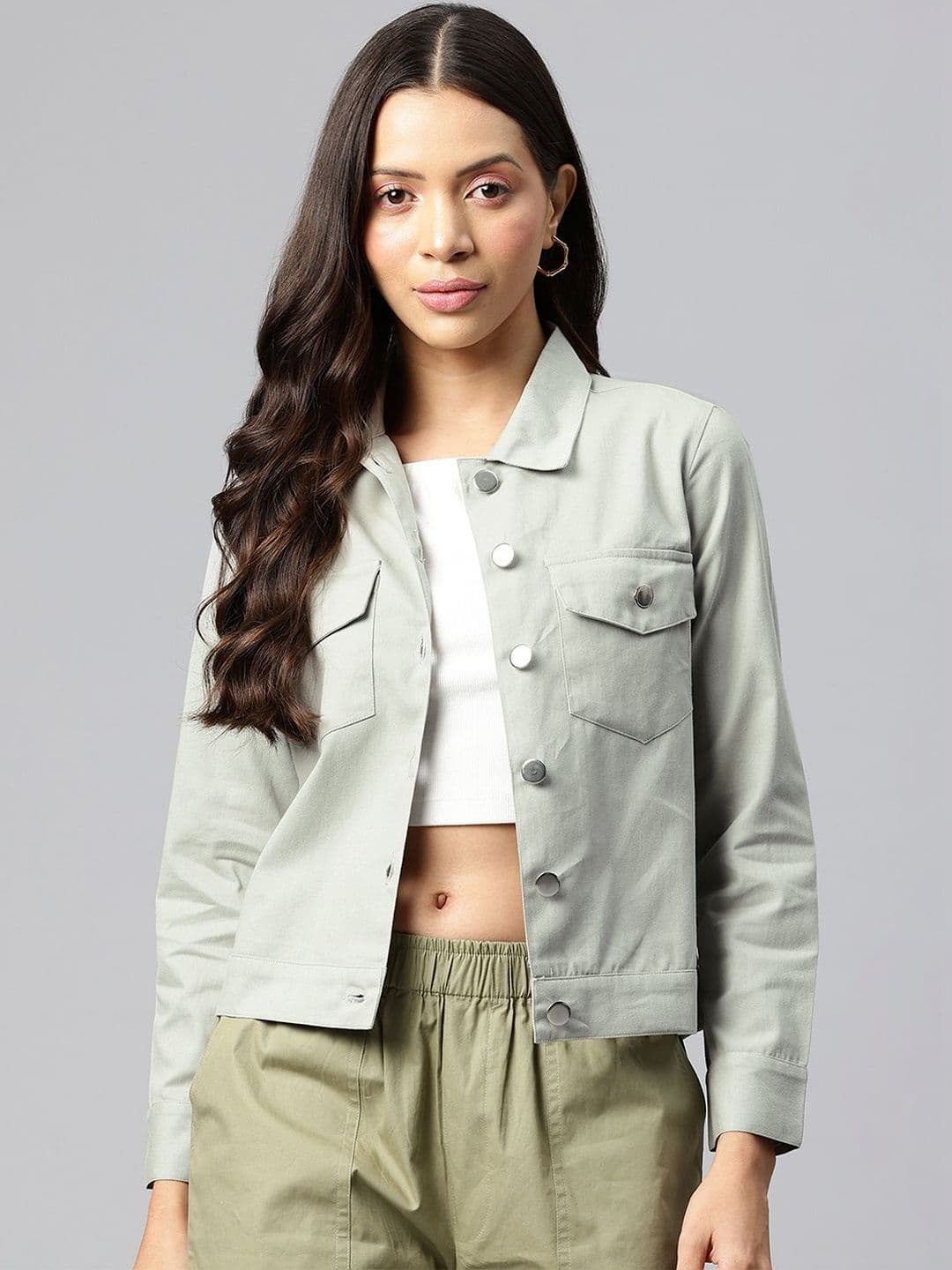 CORSICA Women Crop Denim Jacket - view 1