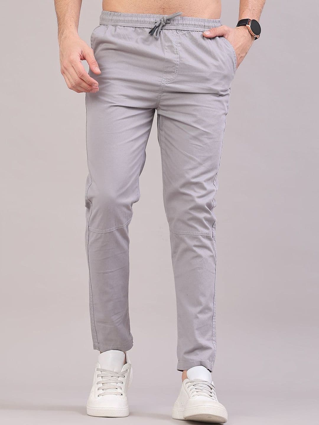 V-Mart Men Cotton Mid-Rise Track Pants - view 1