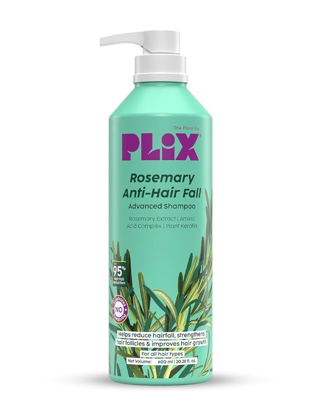 PLIX THE PLANT FIX Rosemary Anti Hairfall Advanced Shampoo- 600ml - view 1