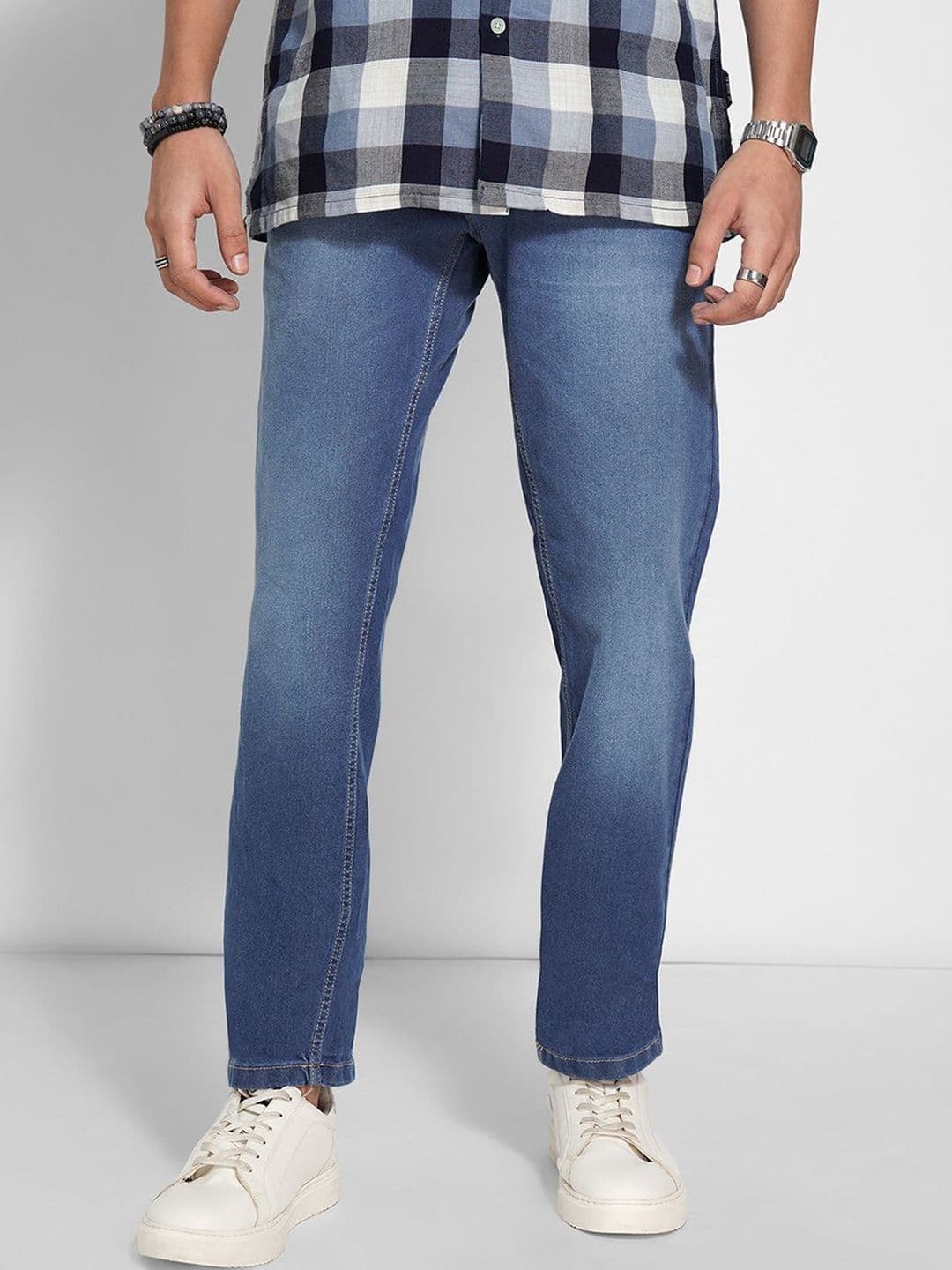 SF JEANS by Pantaloons Men Slim Fit Mid-Rise Light Fade Jeans - view 1