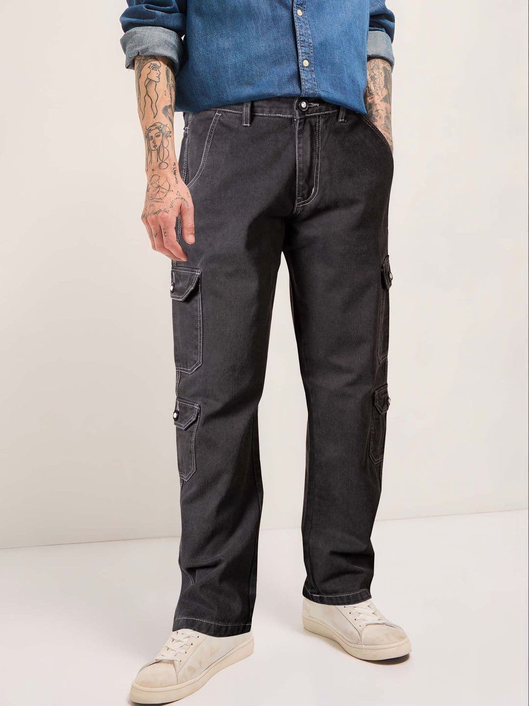 Jb Just BLACK Men Mid-Rise Light Fade Acid Wash Jeans - view 1