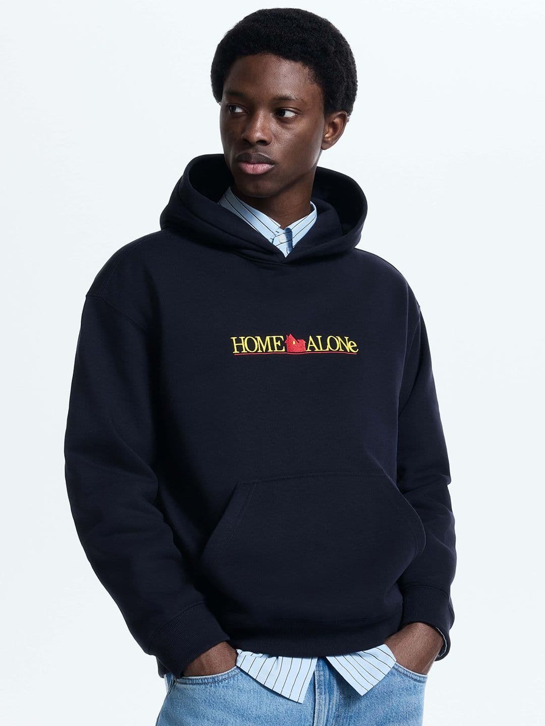H&M Loose Fit Printed Hoodie - view 1