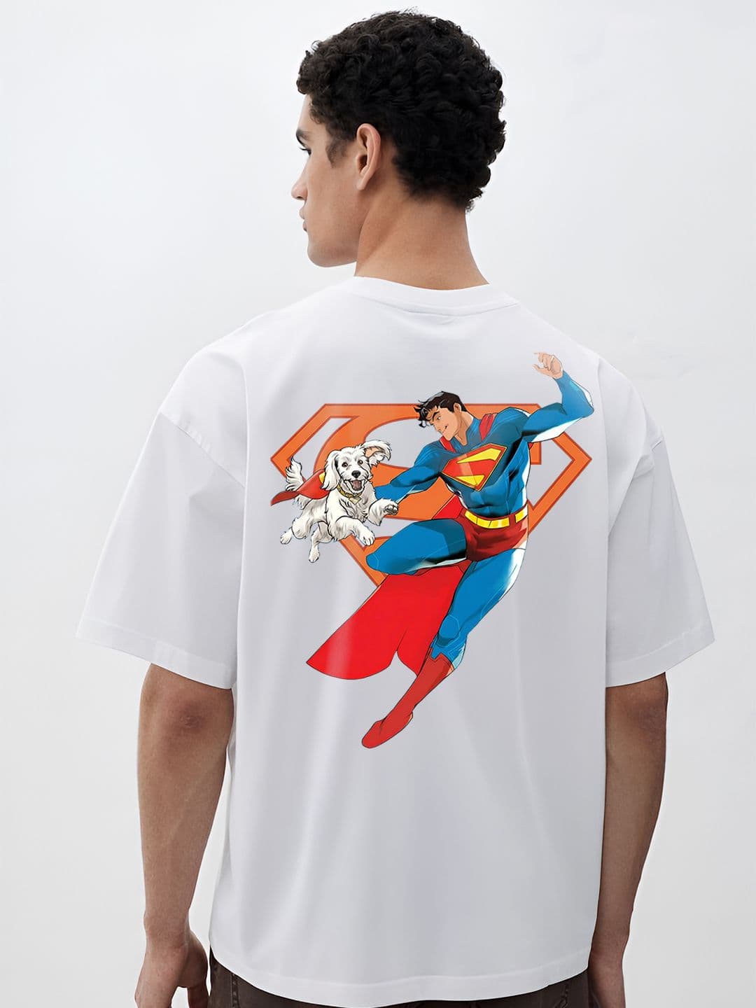 BDSQUARE Men Superman Printed Drop-Shoulder Sleeves T-shirt - view 1