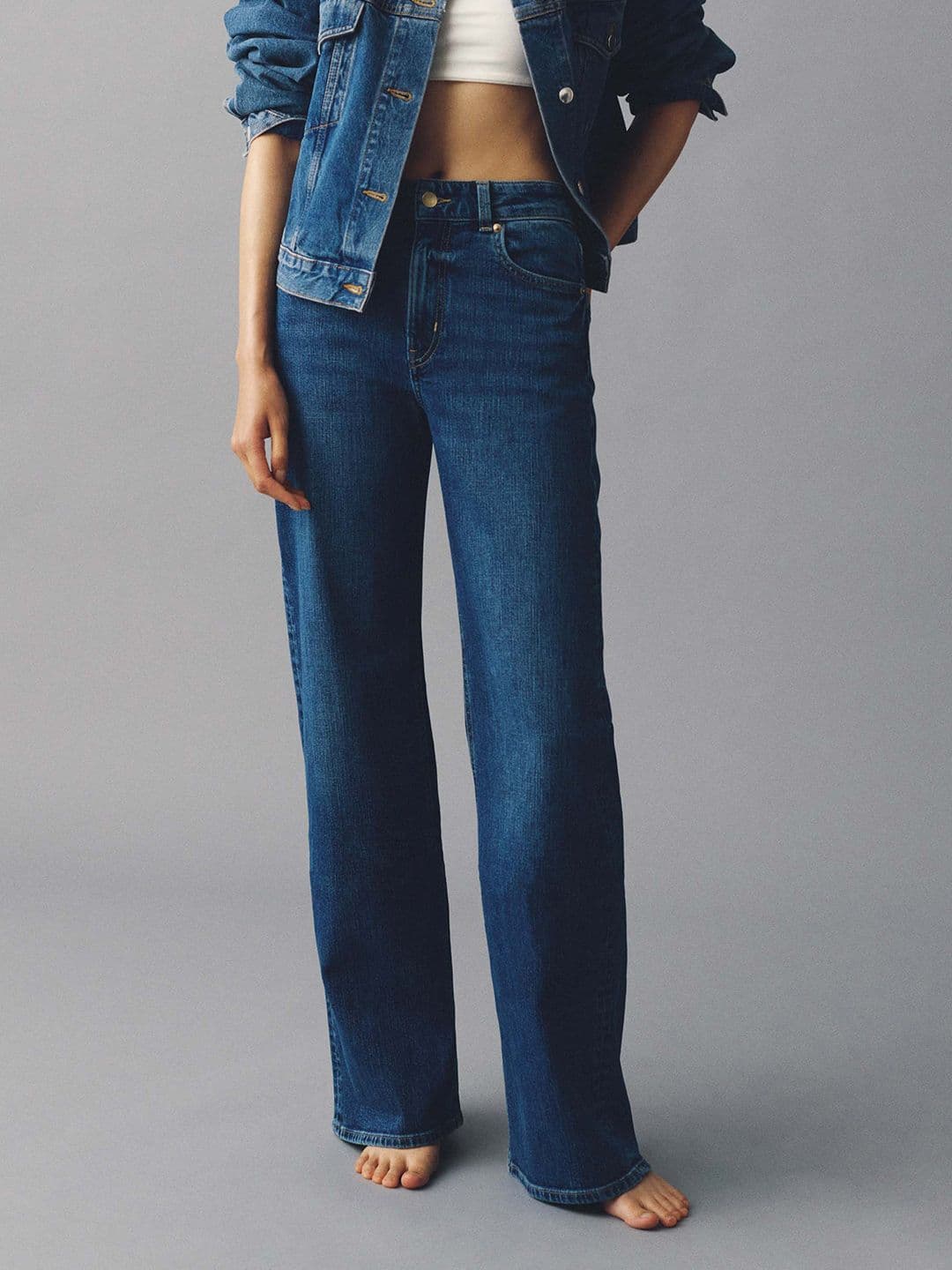 H&M Wide High Jeans - view 1