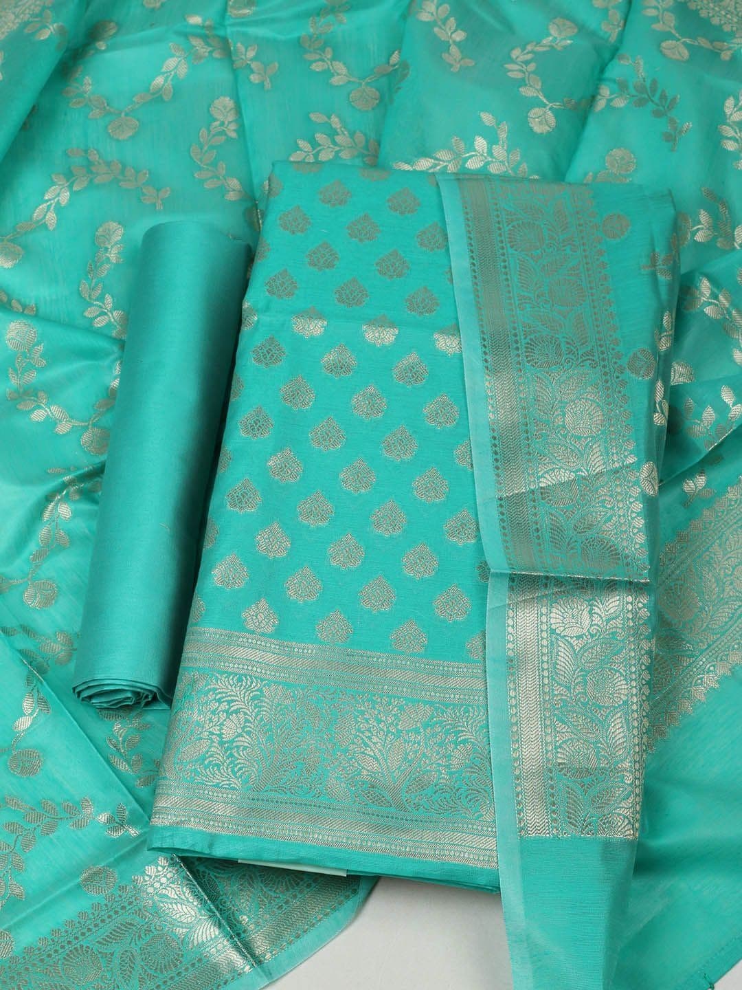 Meena Bazaar Unstitched Dress Material - view 1