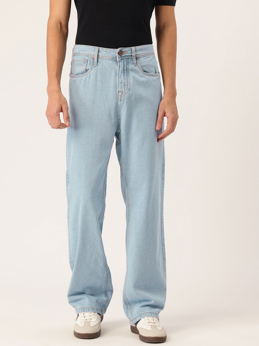 Integriti Men Smart Mid-Rise Jimmy Fit Pure Cotton Light Fade Jeans - view 1