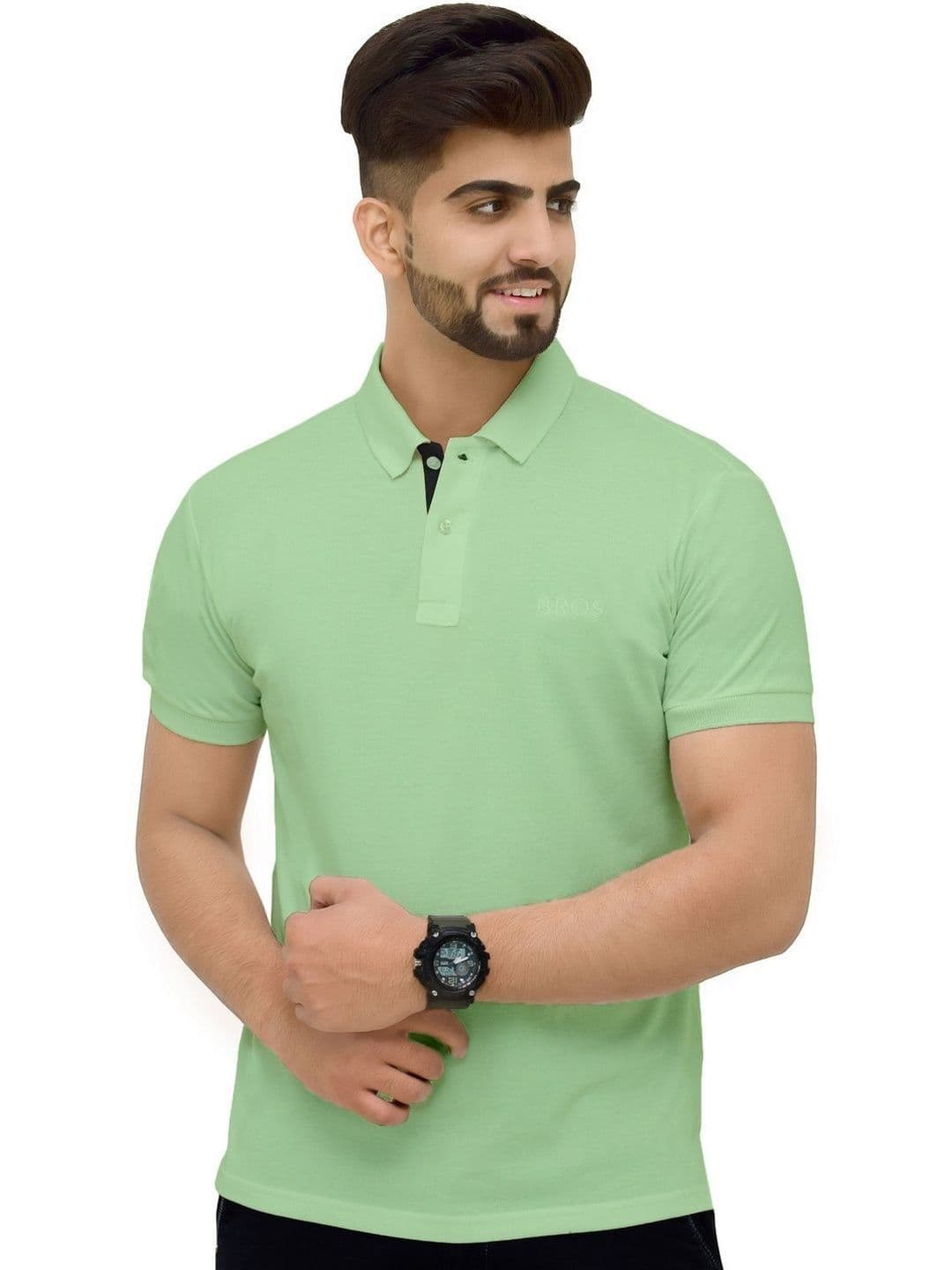 3BROS Men Polo Collar T-shirt - view 1
