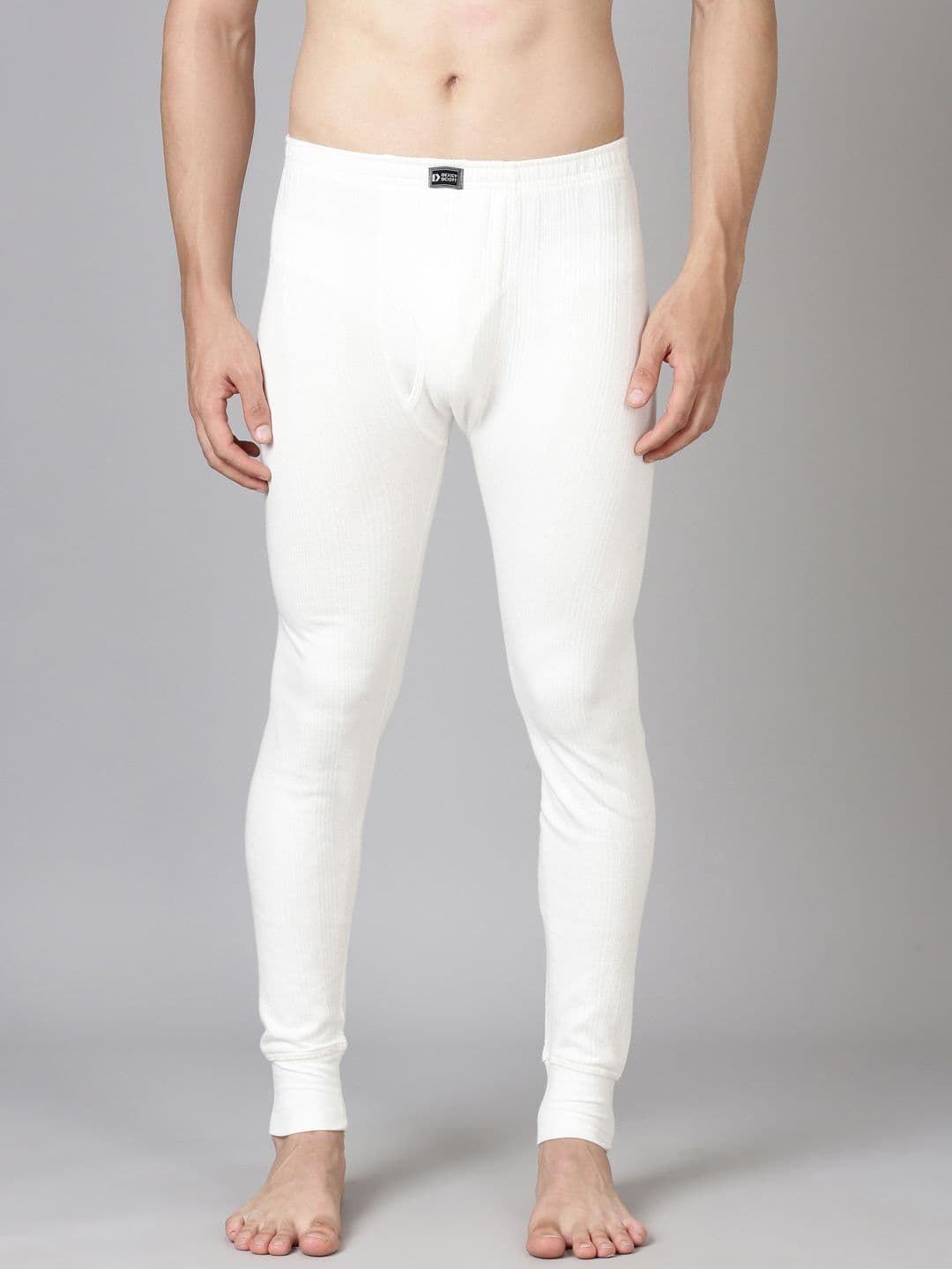 DIXCY SCOTT Men Off White Solid Thermal Bottom - view 1