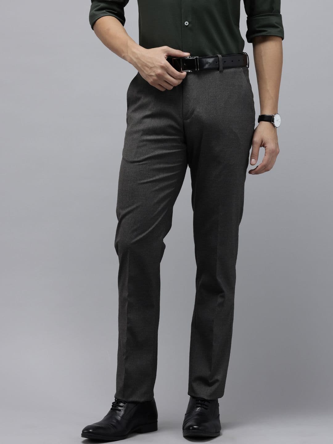 Arrow Men Hudson Tailored Fit Formal Trousers - view 1