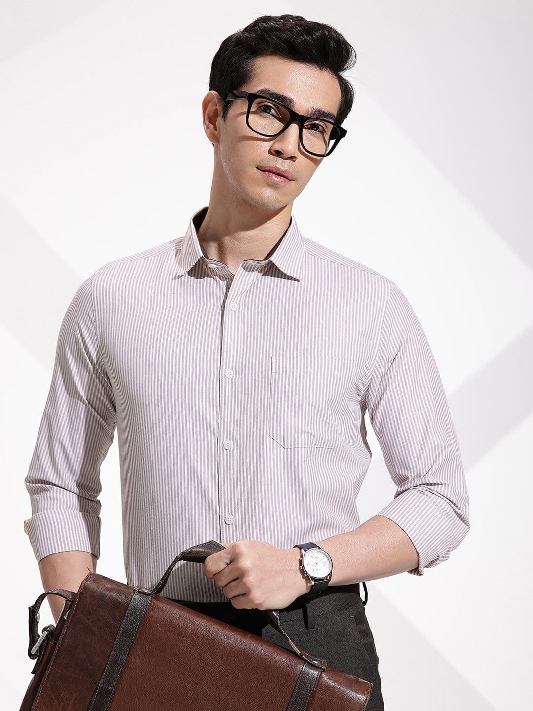 INVICTUS Urban Slim Fit Striped Formal Shirt - view 1