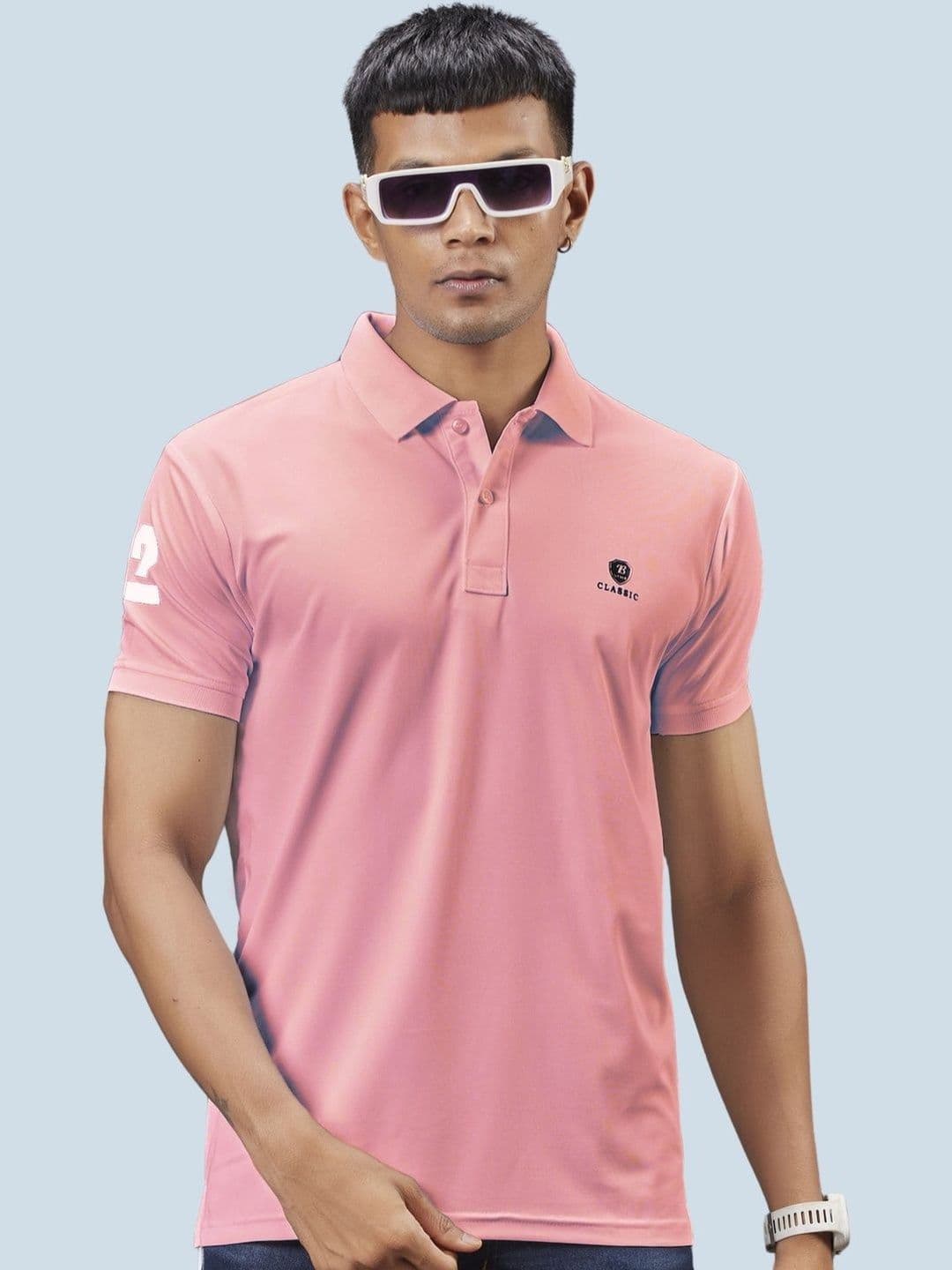 3BROS Men Brand Logo Polo Collar T-shirt - view 1