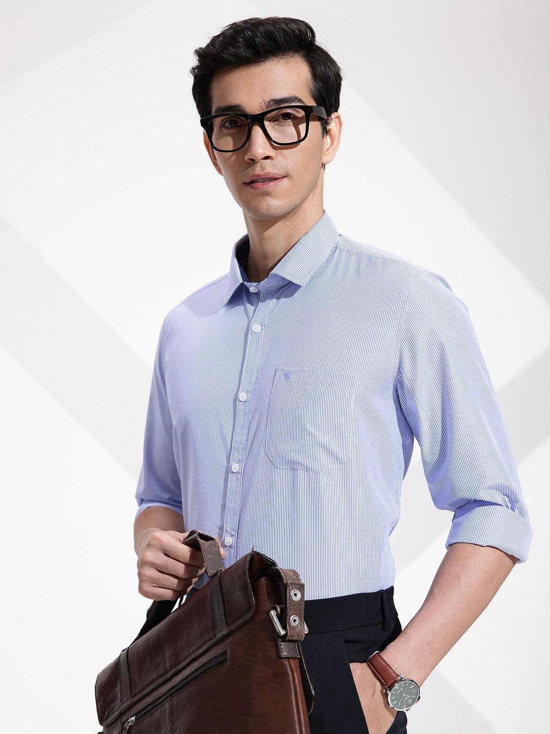 INVICTUS Striped Urban Slim Fit Formal Shirt - view 1