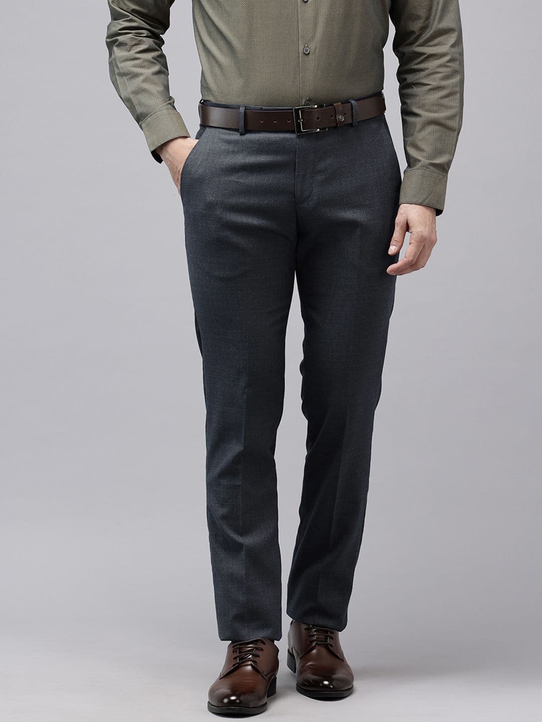 Arrow Men Hudson Tailored Fit Formal Trousers - view 1
