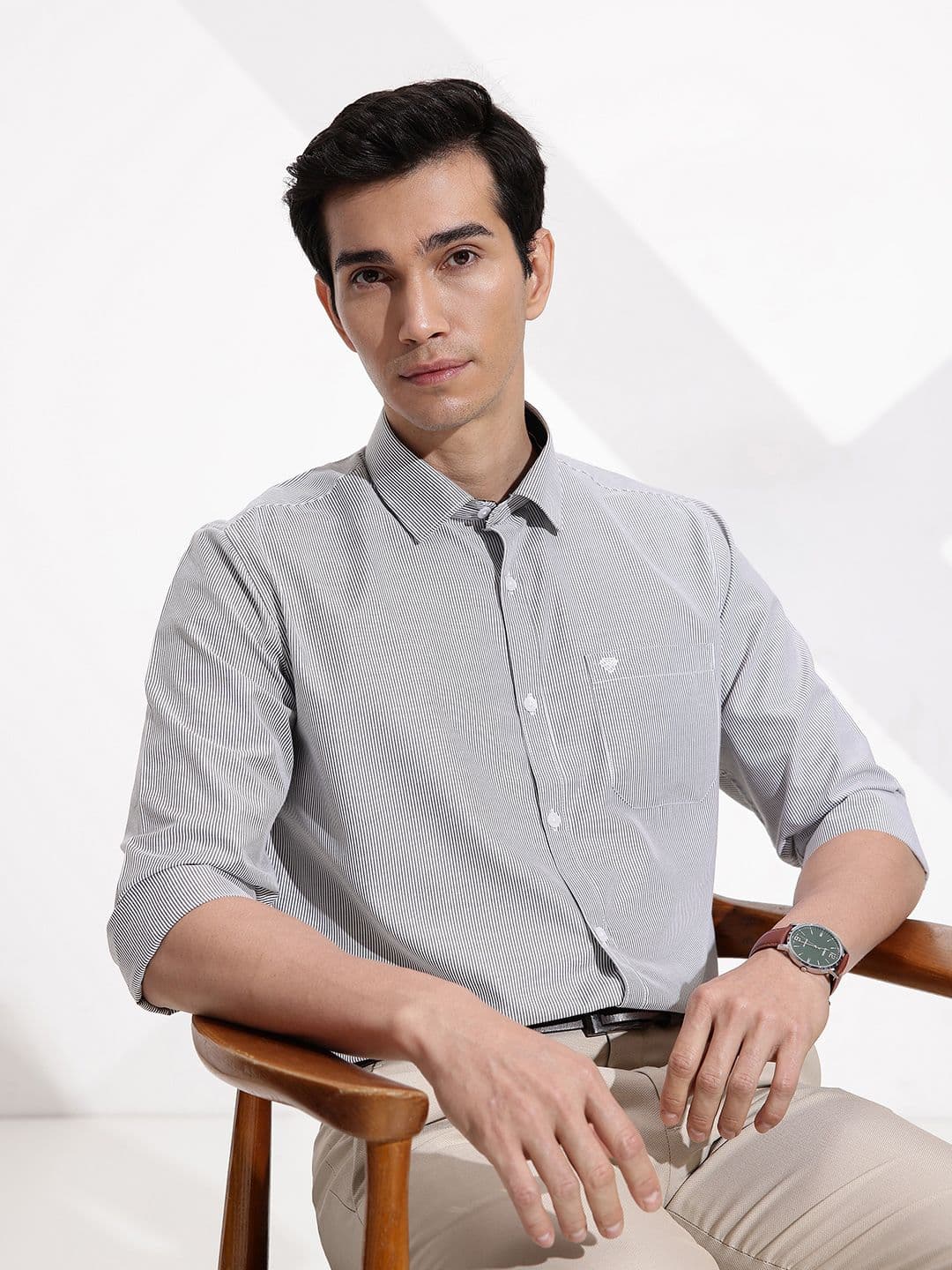 INVICTUS Urban Slim Fit Striped Formal Shirt - view 1