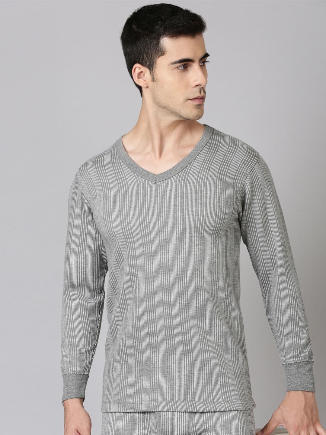 DIXCY SCOTT Originals V-Neck 4-Way Stretch Ribbed Thermal Tops - view 1