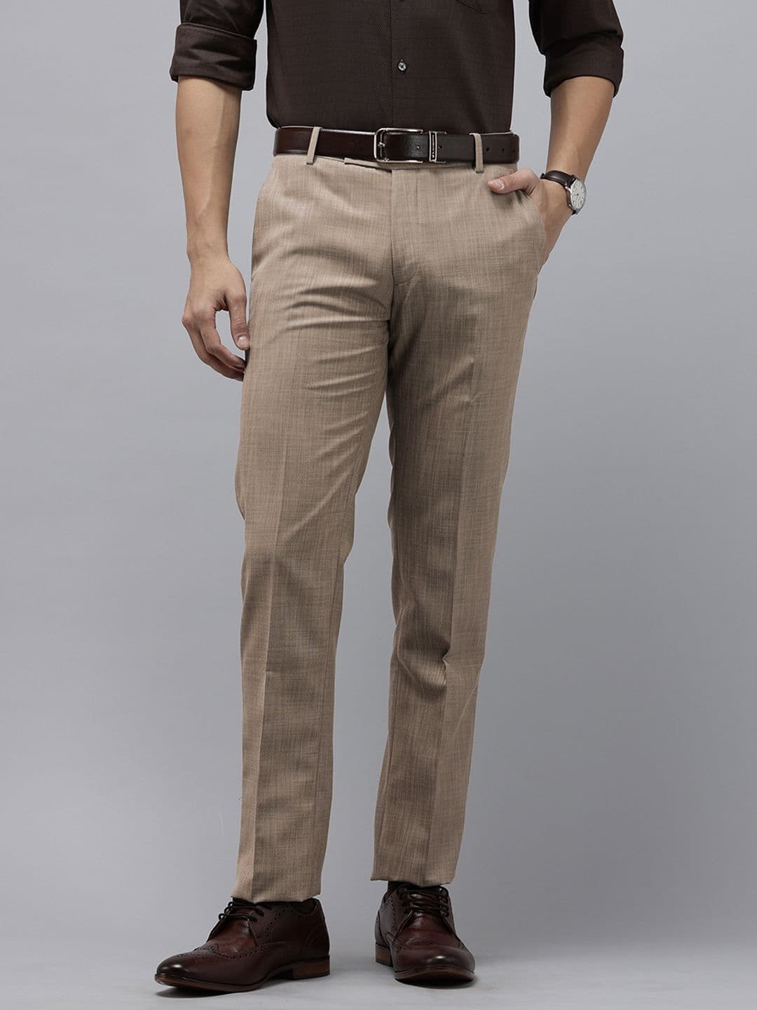 Arrow Men Hudson Tailored Fit Formal Trousers - view 1