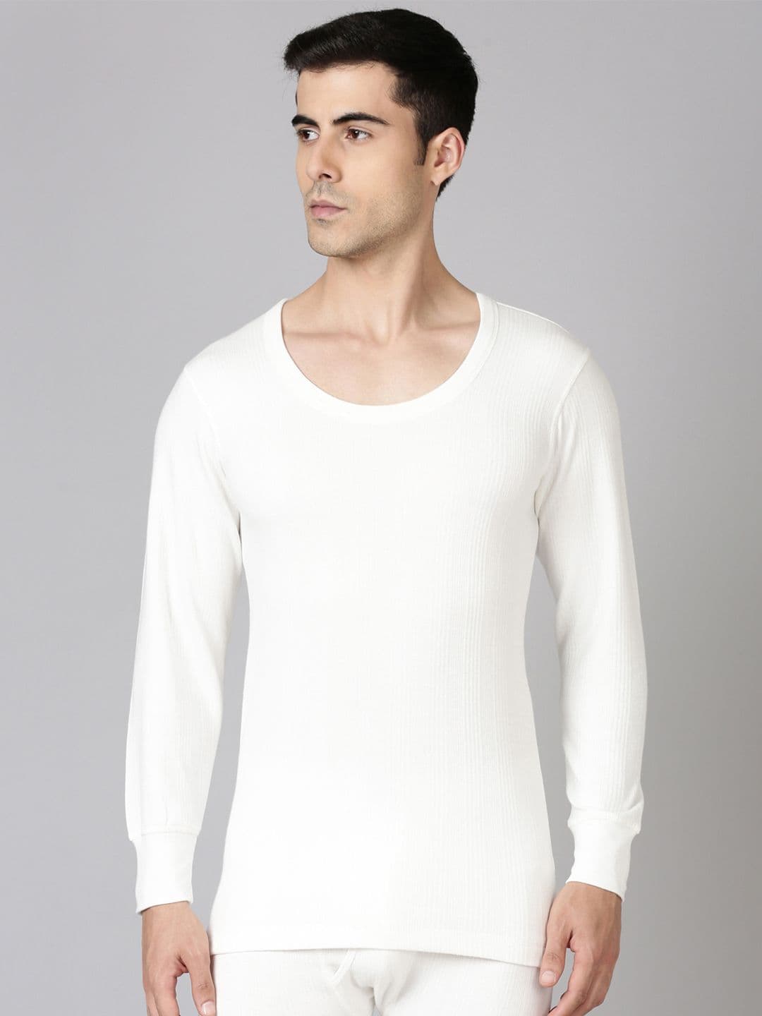 DIXCY SCOTT Men Off White Thermal Top - view 1