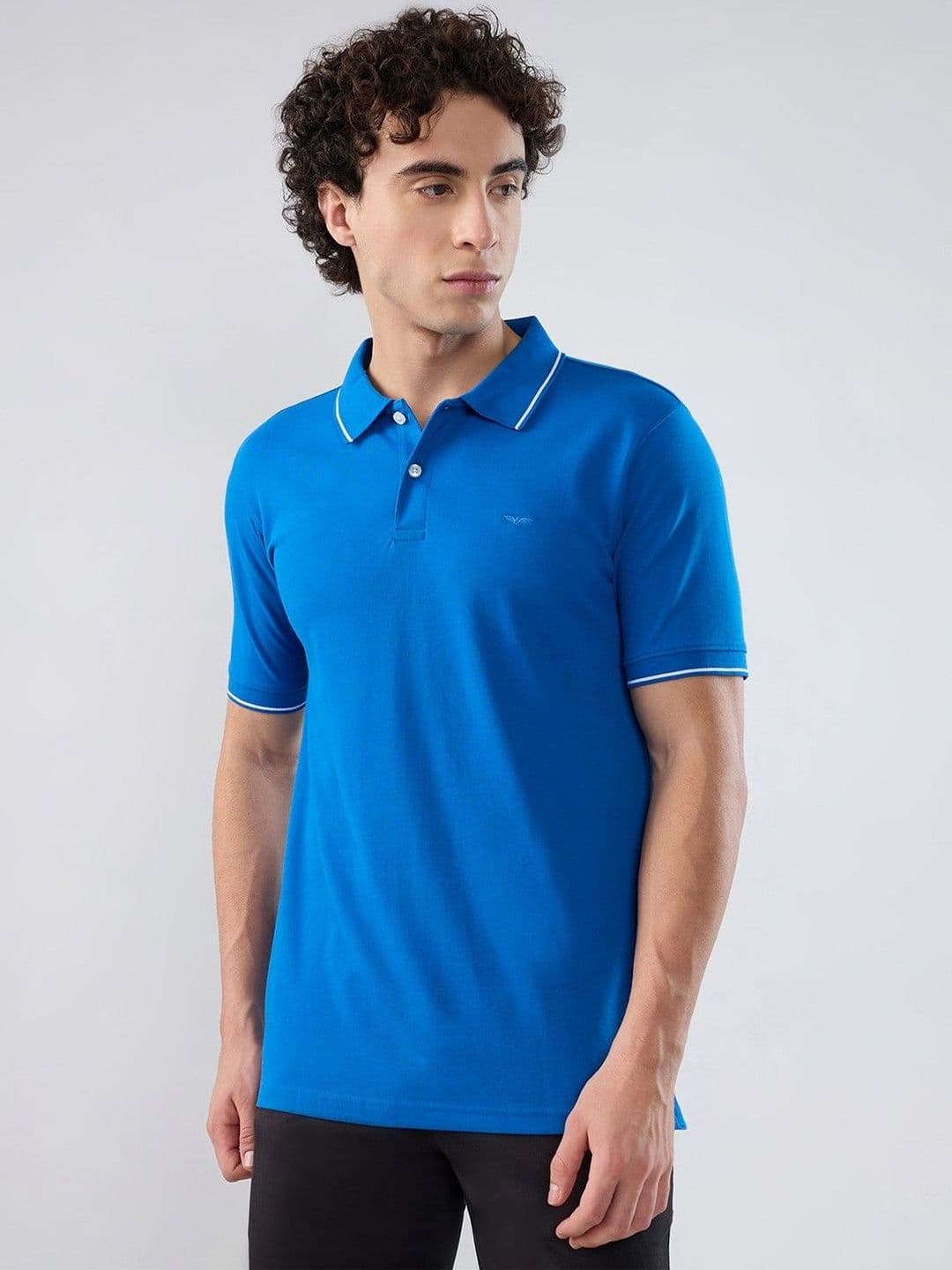 Park Avenue Men Polo Collar Slim Fit T-shirt - view 1