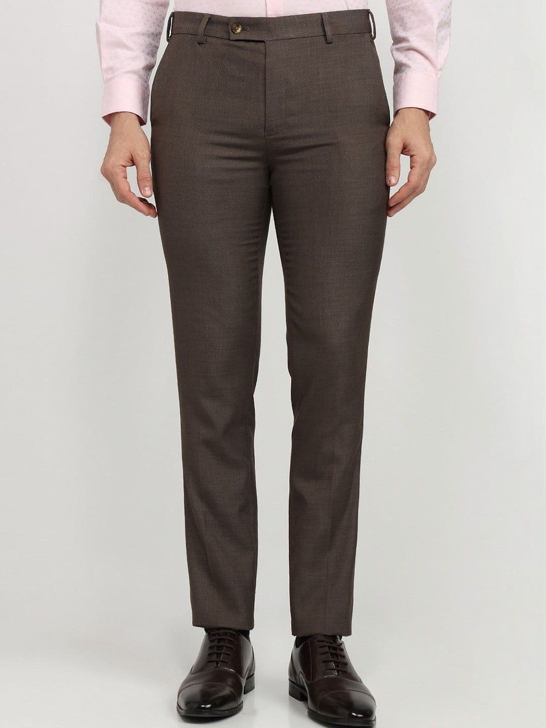 Park Avenue Men Classic Slim Fit Trousers - view 1