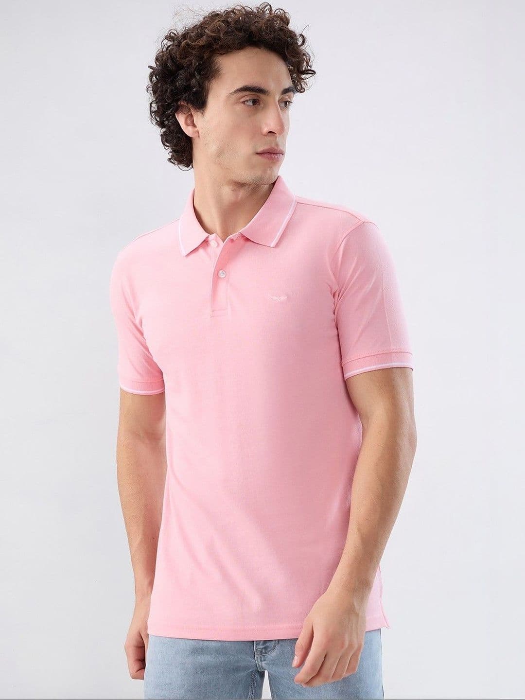 Park Avenue Men Polo Collar Slim Fit T-shirt - view 1