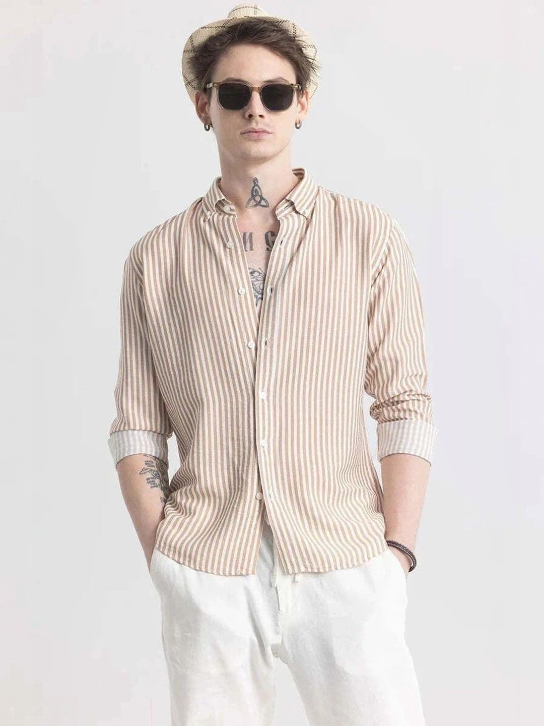 OTUS Men Classic Striped Casual Shirt - view 1