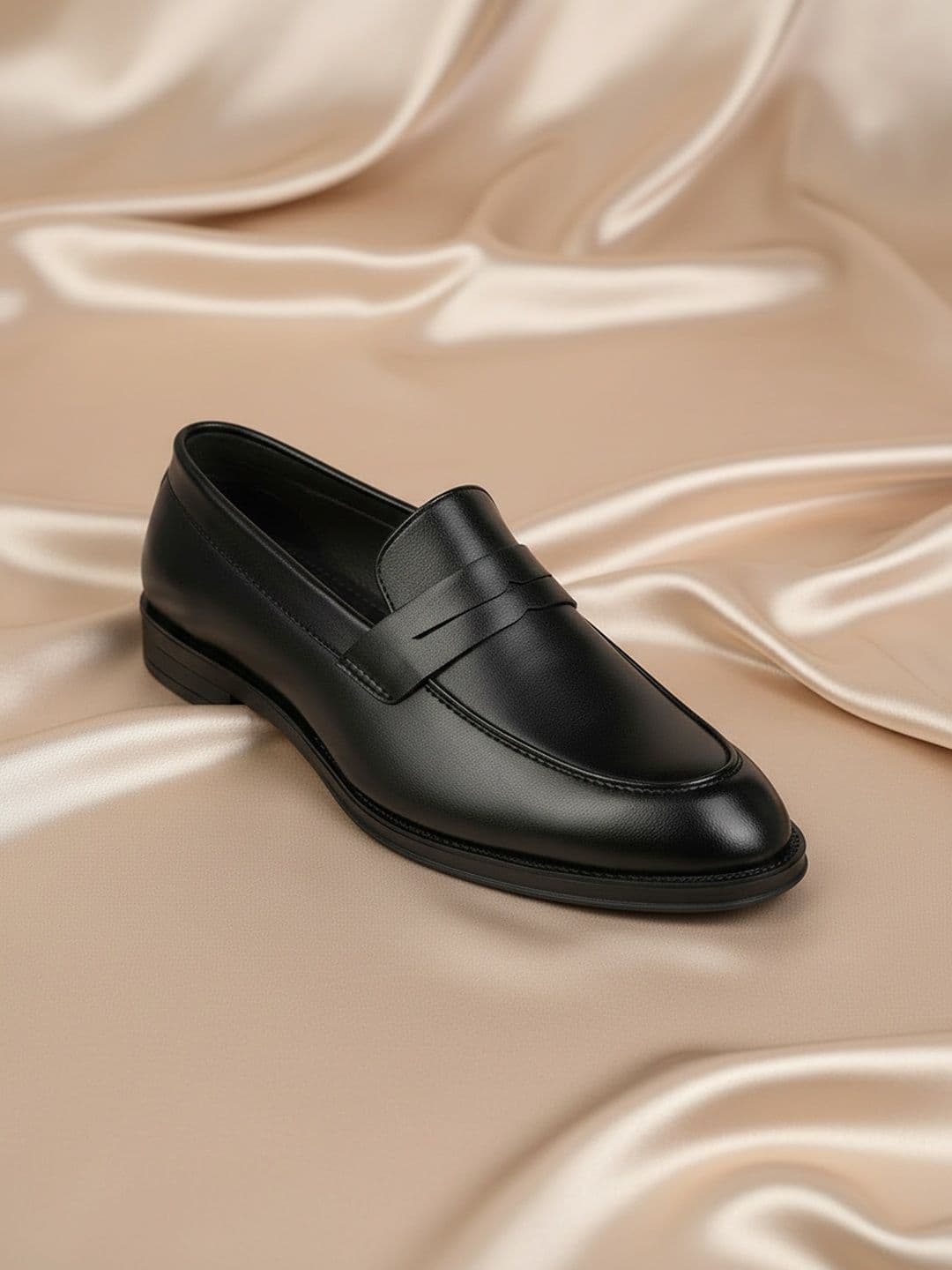 House of Pataudi Men Round Toe Slip-On Formal Shoes - view 1