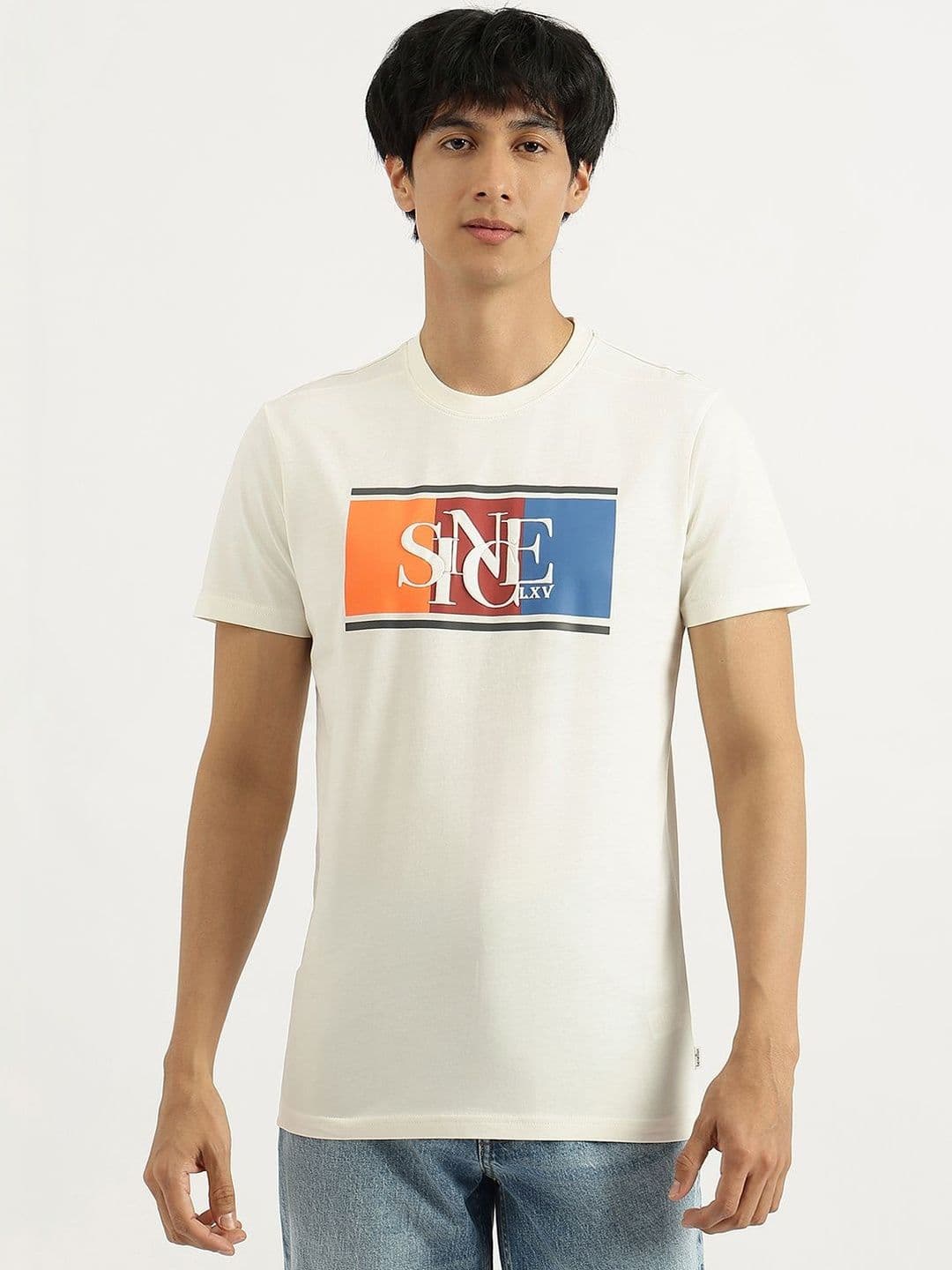 United Colors of Benetton Men Typography Printed Pure Cotton T-shirt - view 1