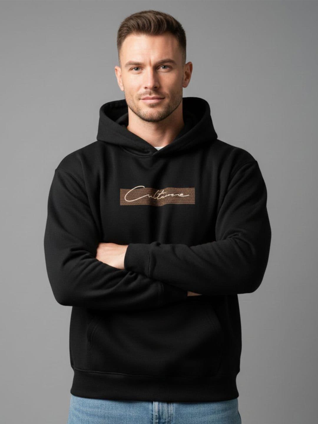 The Roadster Lifestyle Co. Printed Hooded Pullover Sweatshirt - view 1
