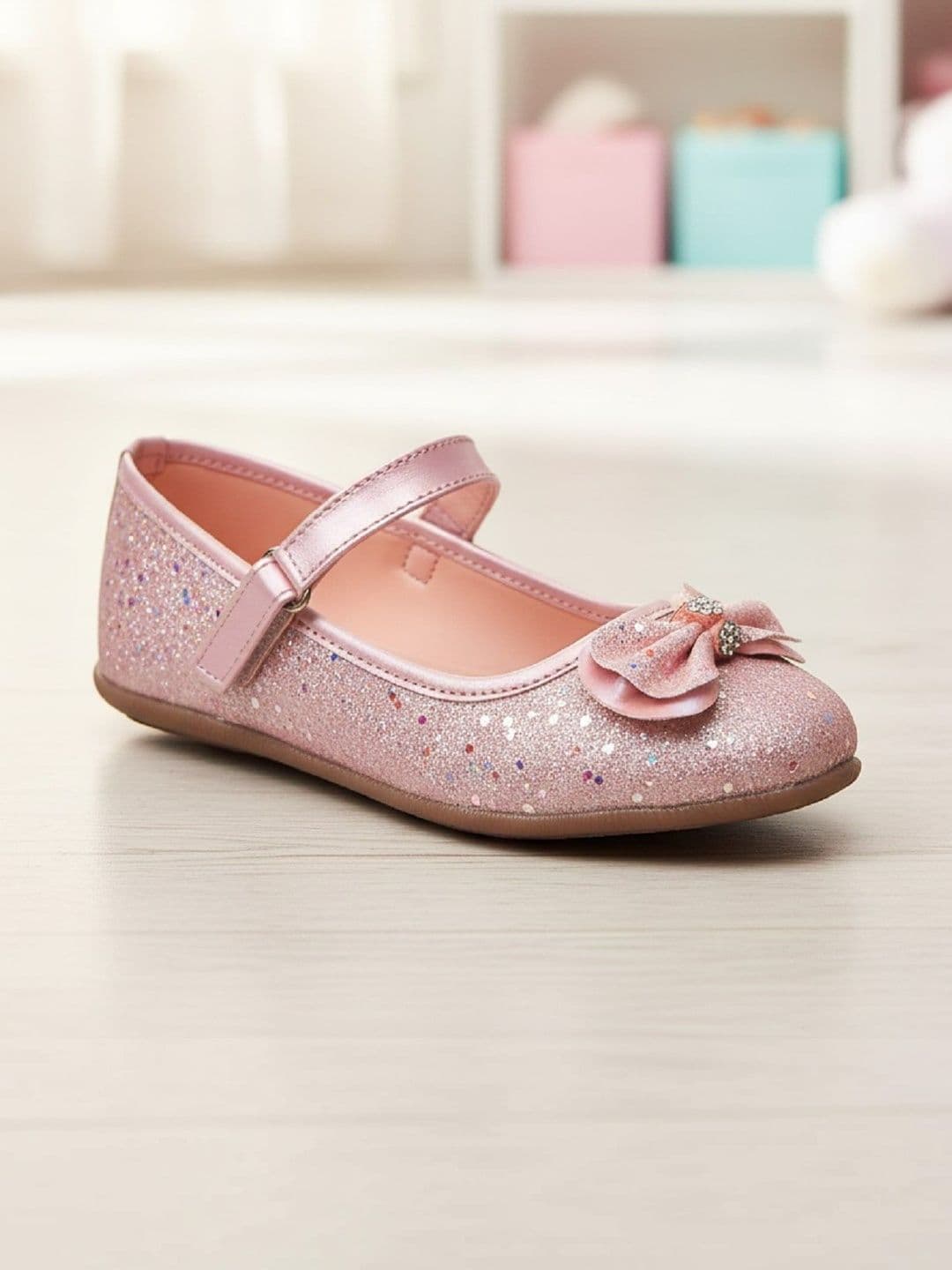 BOYZ N GALZ Girls Embellished Party Bows Flats - view 1