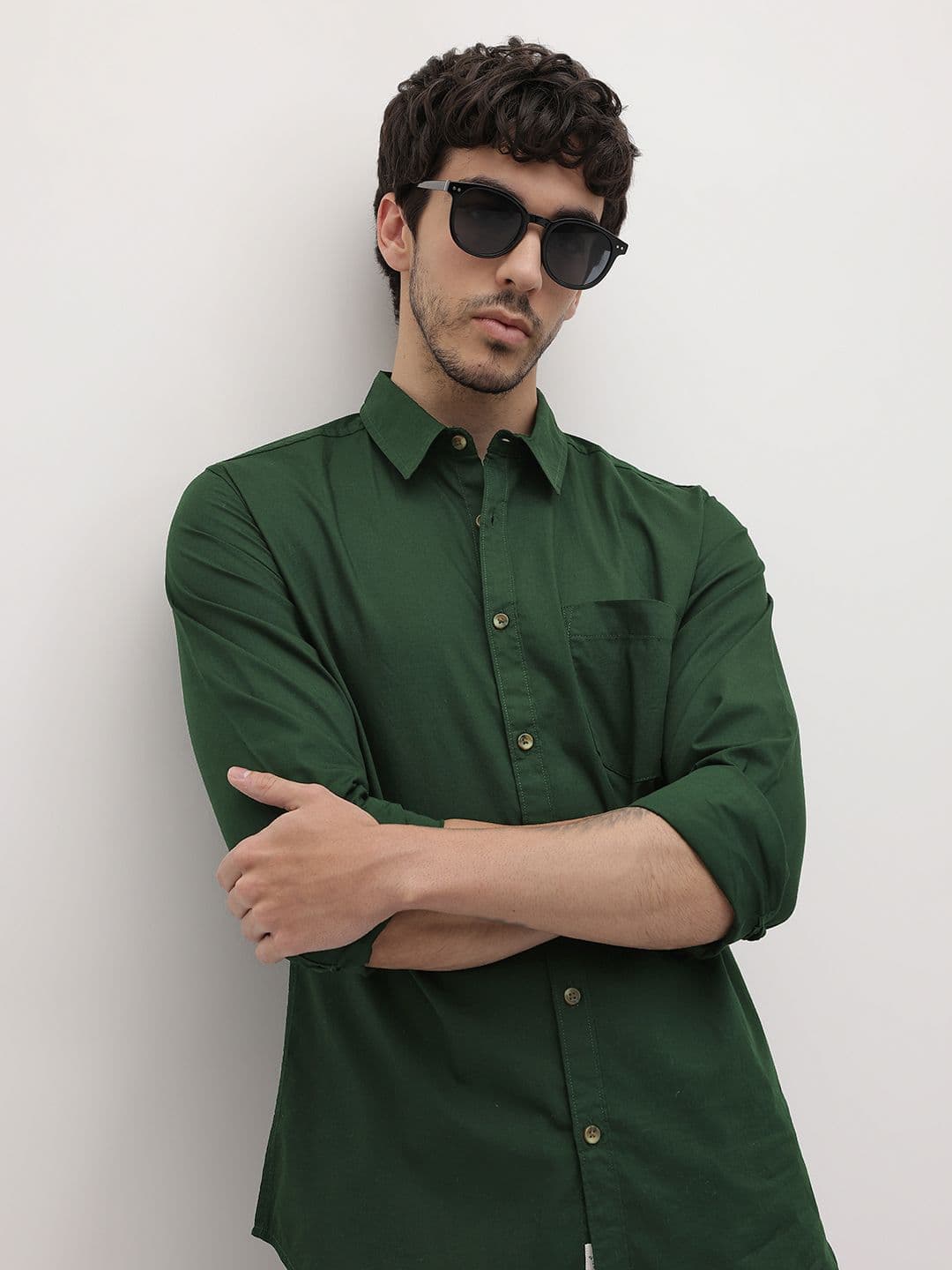 The Roadster Life Co. Pure Cotton Regular Fit Casual Shirt - view 1