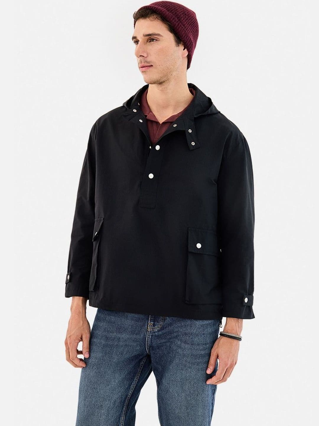 Snitch Black Solid Jacket - view 1