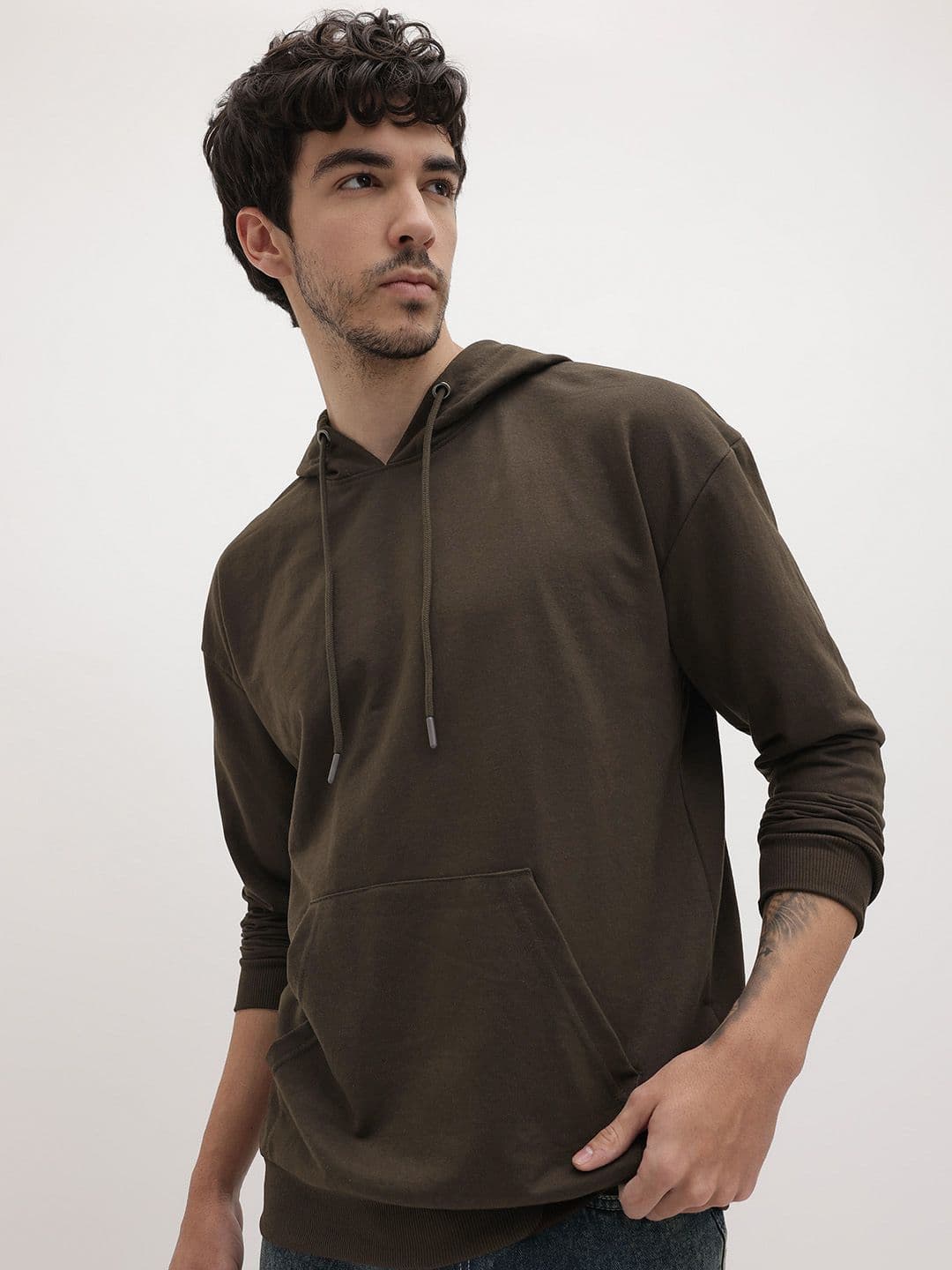 The Roadster Life Co. Hooded Oversized Terry Sweatshirt - view 1