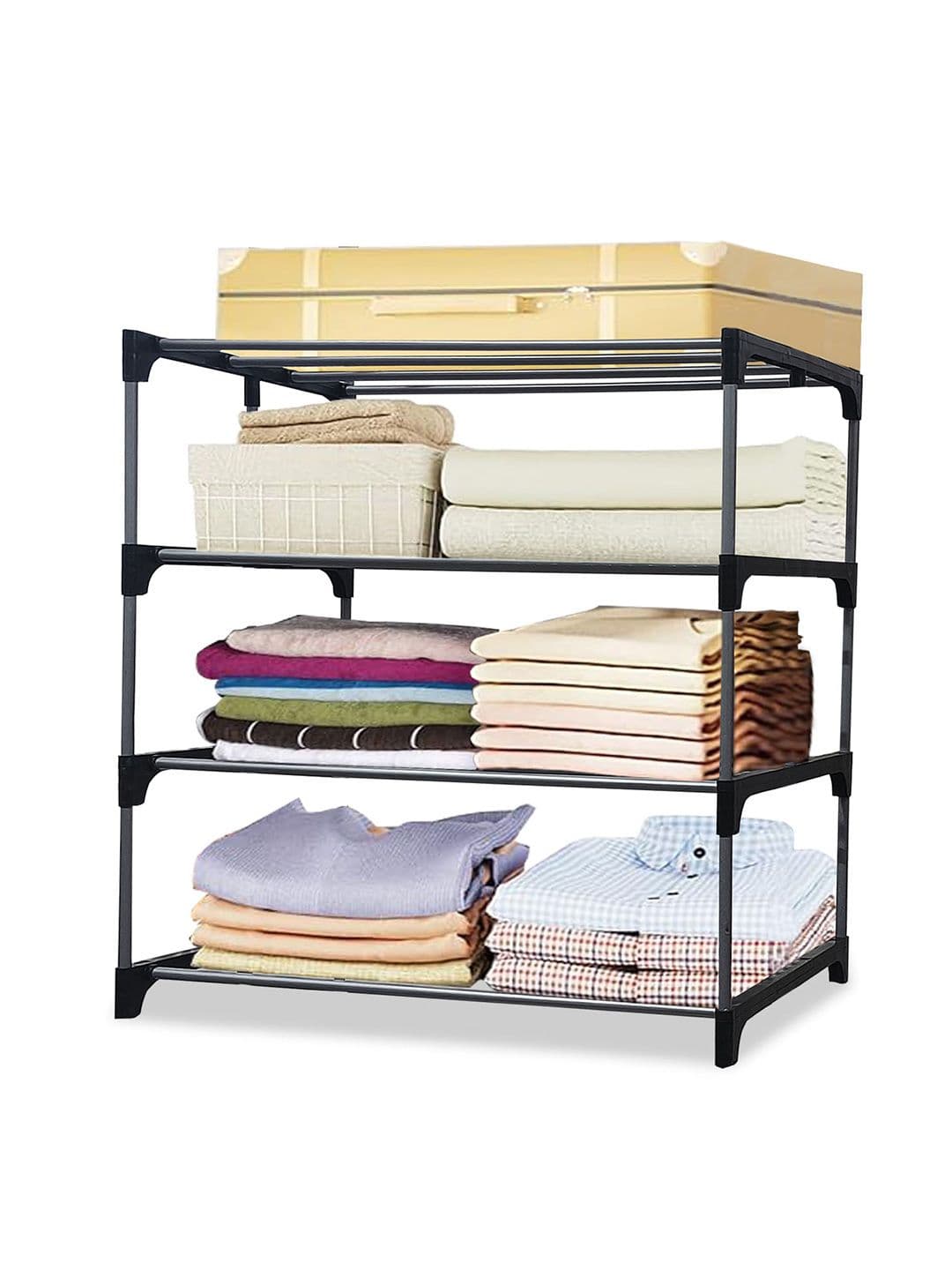 Rmerchants Black 4-Layer Metal Collapsible Wardrobe Rack - view 1