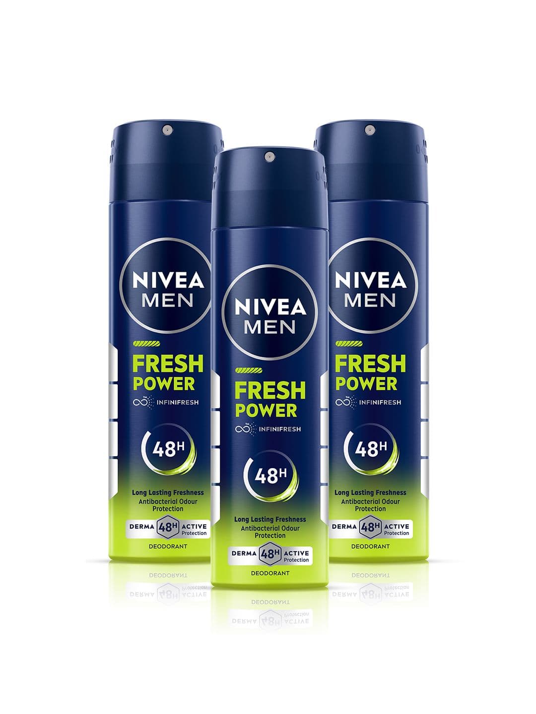 Nivea Men Set Of 3 Fresh Power Deodorant Spray - 150ml Each - view 1