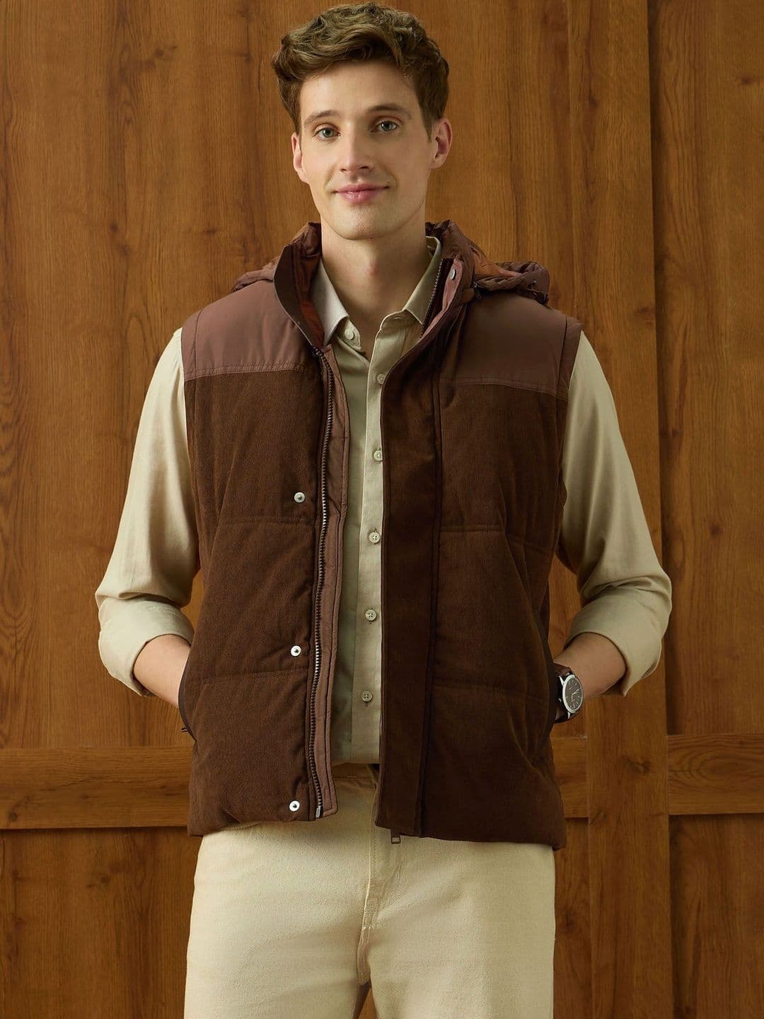 U.S. Polo Assn. Men Colourblocked Puffer Jacket - view 1