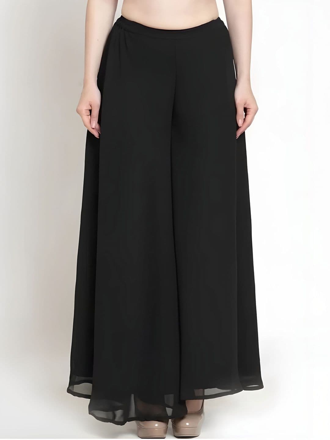 Farden Women Knitted Georgette Palazzos - view 1
