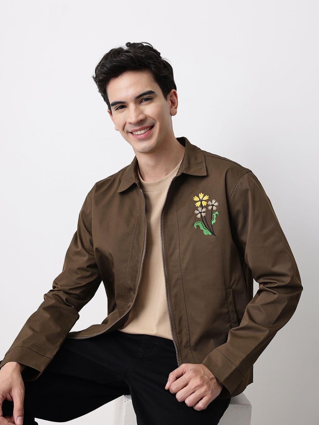 Mast & Harbour Floral Embroidered Detail Tailored Jacket - view 1