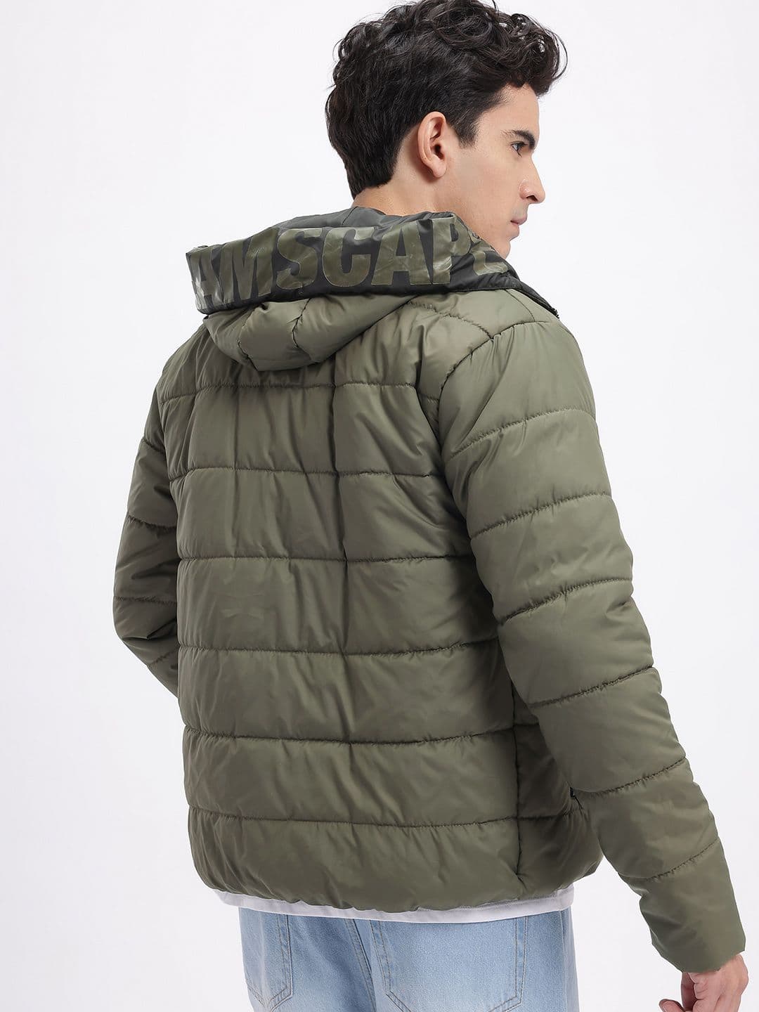 glitchez Hooded Puffer Jacket - view 1