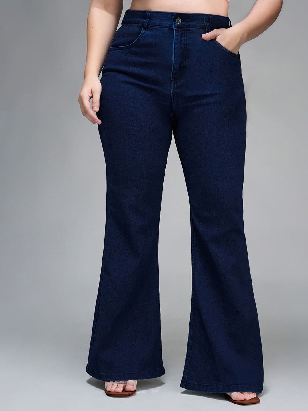 Miss Chase A+ Plus Size Women Bootcut High-Rise Stretchable Jeans - view 1