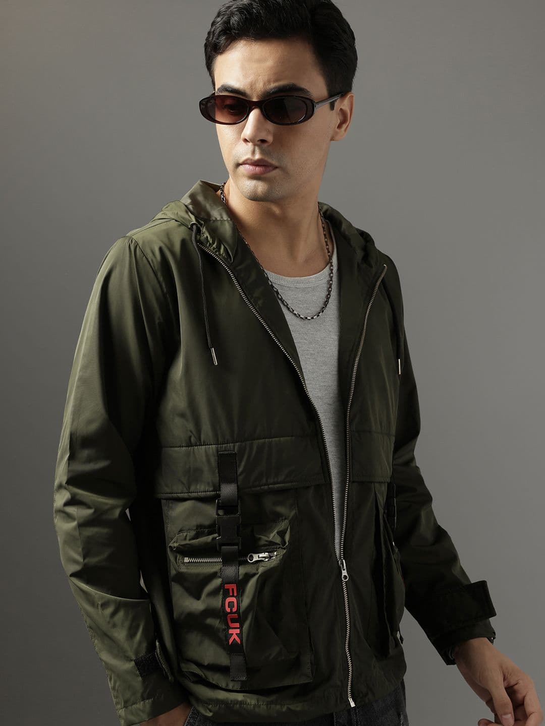 FCUK Hooded Tailored Jacket - view 1