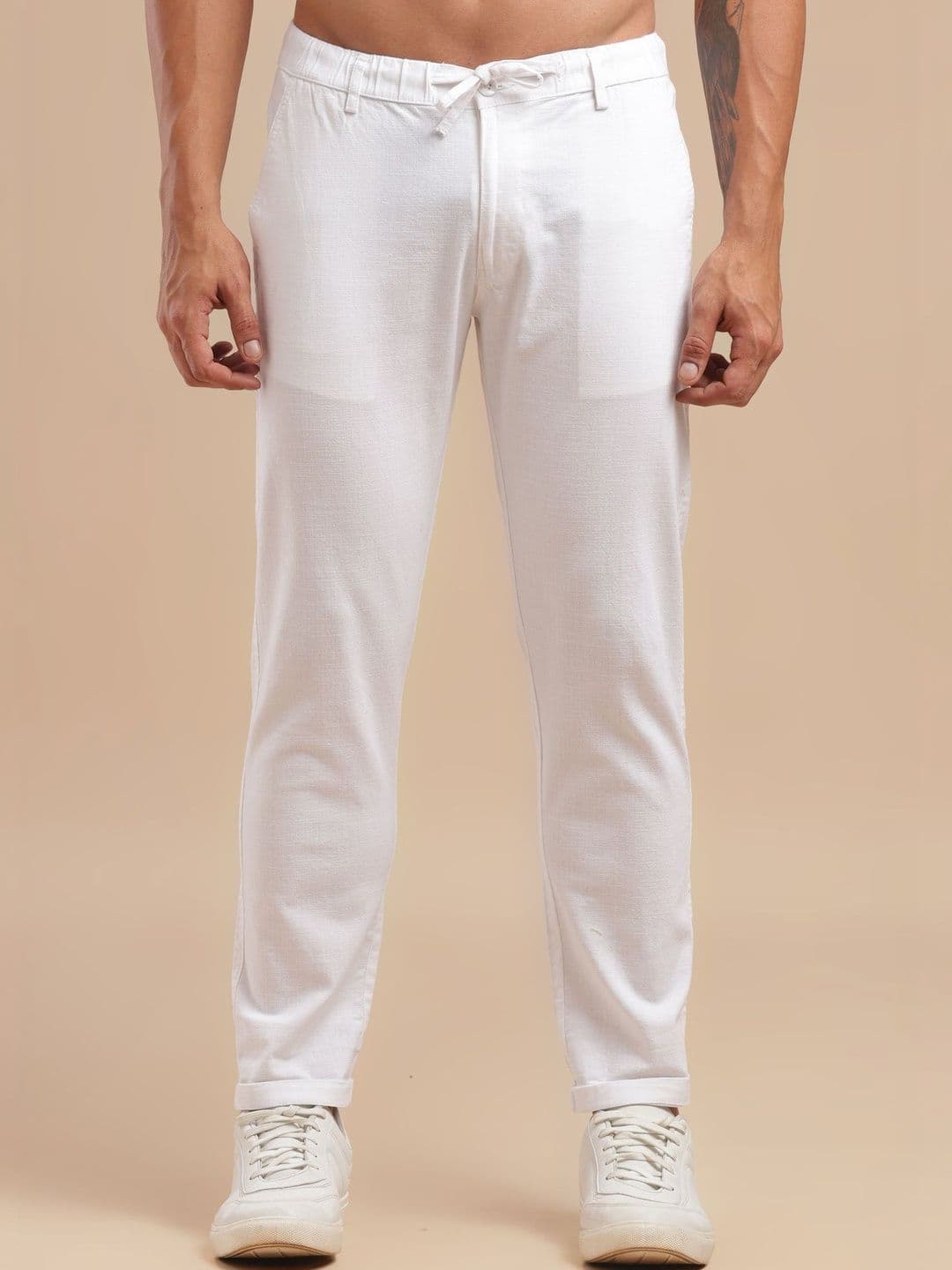 BLUE SQUAD Men Relaxed Easy Wash Trousers - view 1
