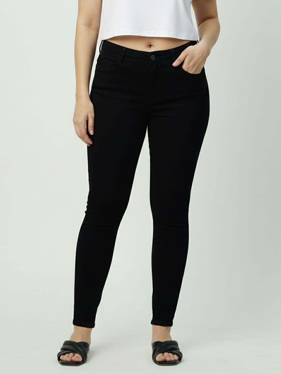 Kraus Jeans Women Skinny Fit Mid-Rise Cotton Jeans - view 1