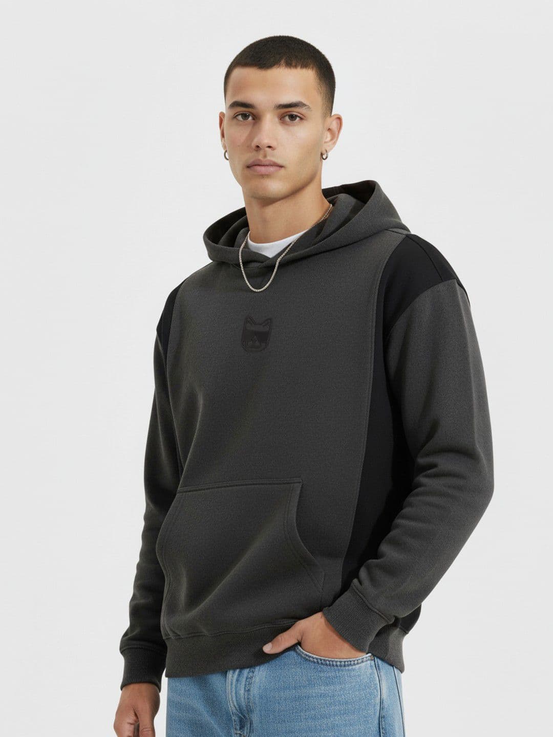 glitchez Printed Hooded Sweatshirt - view 1