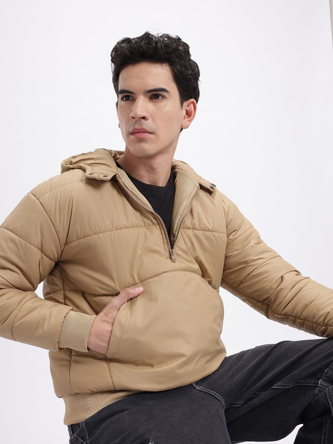 glitchez Hooded Puffer Jacket - view 1